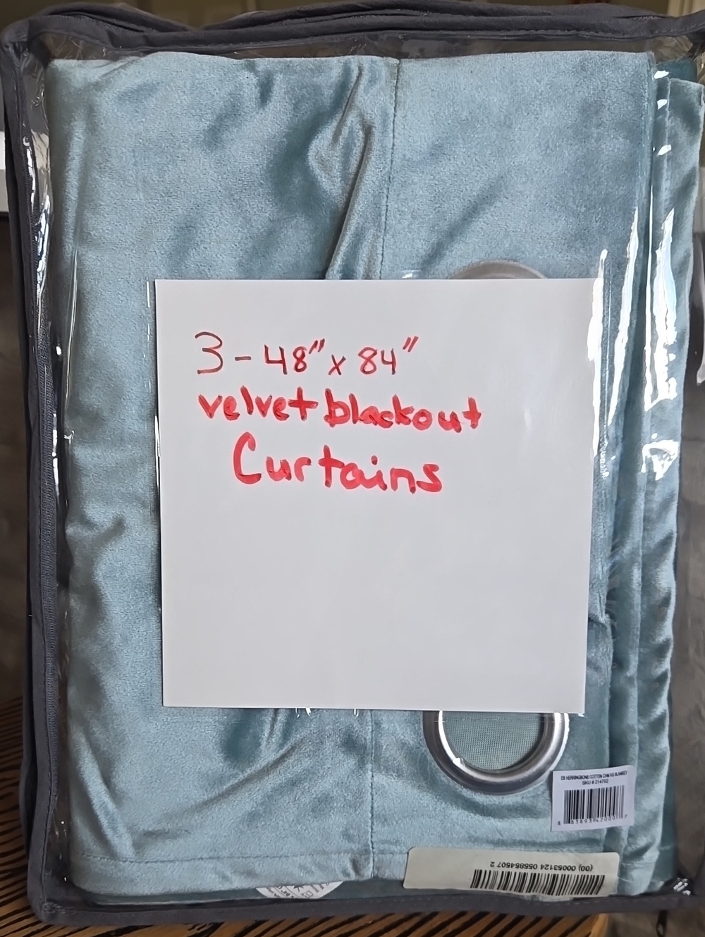 84" Velvet Blackout Drapes